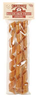 Smokehouse USA Bacon Skin Twists Dog Treats - Click Image to Close